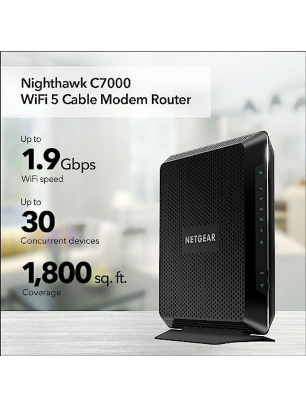 High-Speed Cable Modem & WiFi 5 Router Combo for Fast Internet Connection - Picture 2 of 6